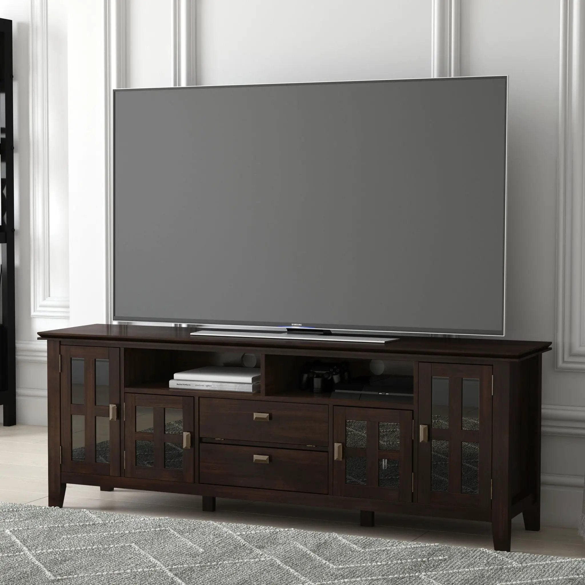 Artisan - TV Media Stand - Tobacco Brown by HouseOfZazla