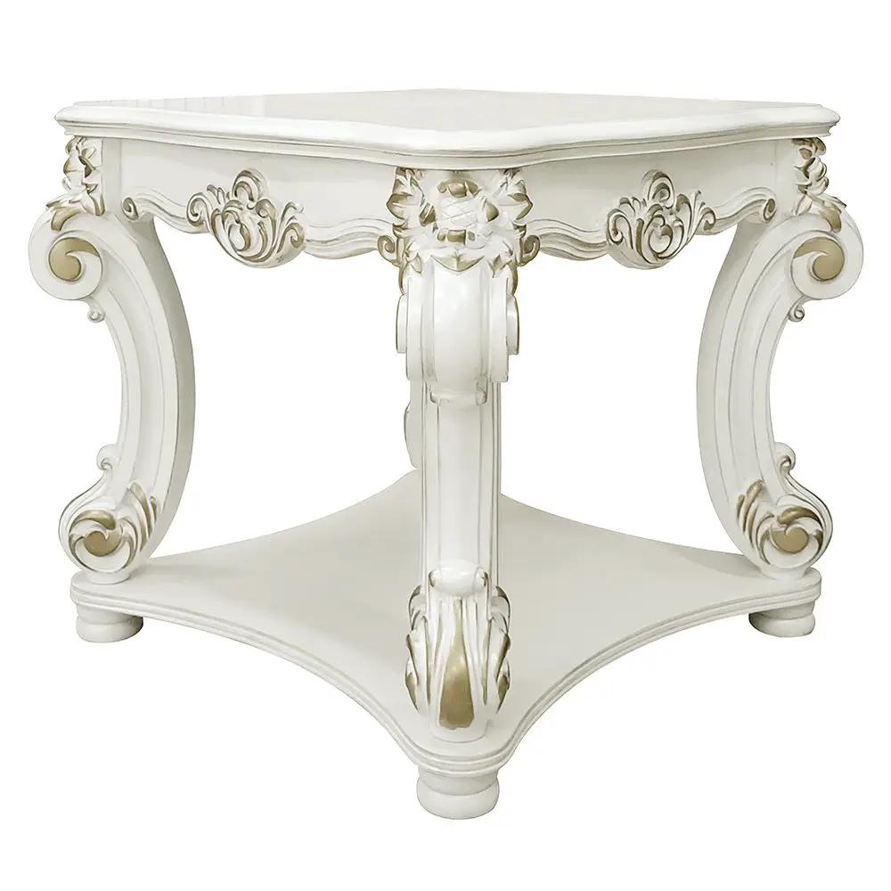 Vendome - 31" End Table - Antique Pearl by Unique Piece Furniture