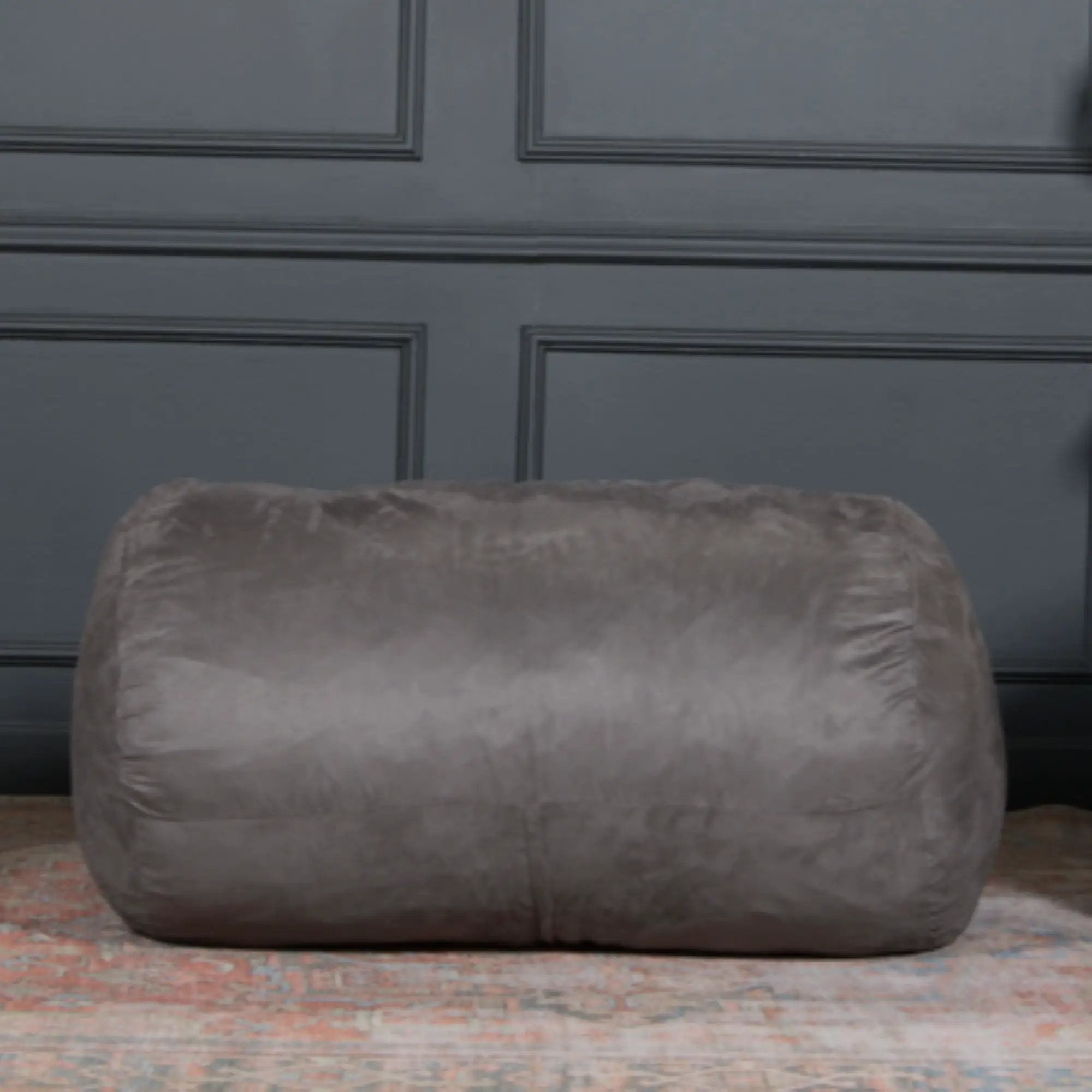 Michael - Modern Cylindrical Suede Bean Bag Chair by Unique Piece Furniture