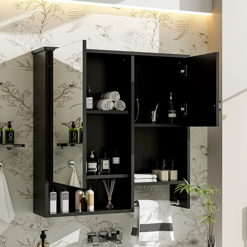 Modern Wall Mounted Bathroom Medicine Cabinet, Bathroom Wall Storage Cabinet With Mirror by Unique Piece Furniture