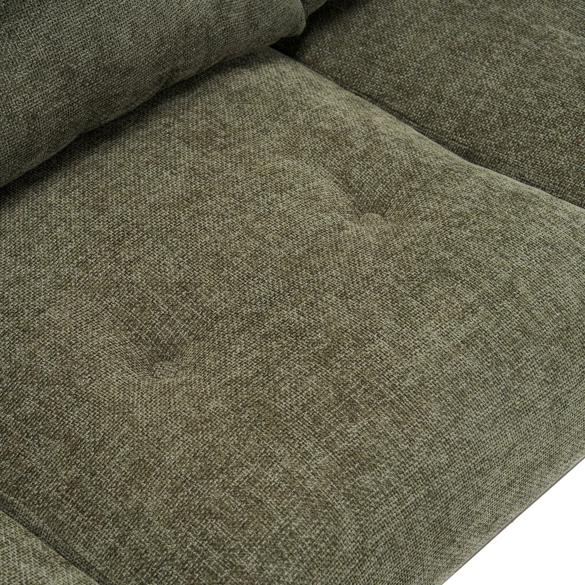 Upholstered Sofa Modern 3 Seater Sofa Couch With Tufted Design For Living Room by HouseOfZazla