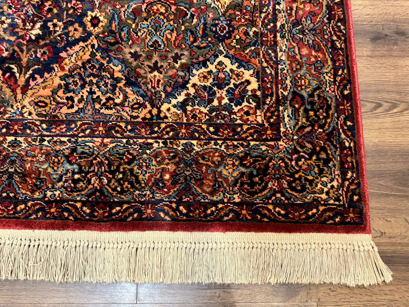 5.9 x 9 Karastan Rug Multicolor Panel Kirman #717, Original 700 Series, Wool by Jewel Rugs