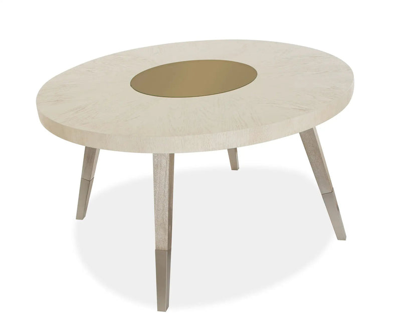 Lenox - Round Dining Table - Warm Silver by Unique Piece Furniture