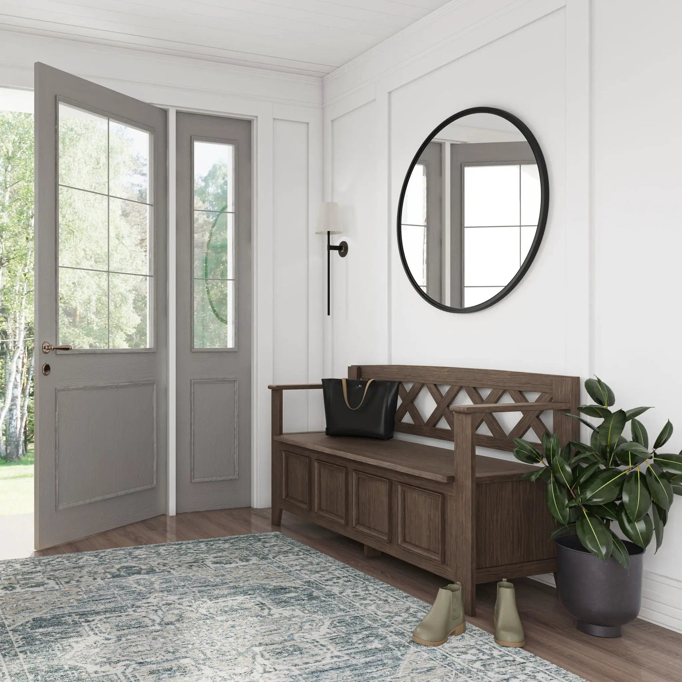 Amherst - Handcrafted Entryway Storage Bench by HouseOfZazla