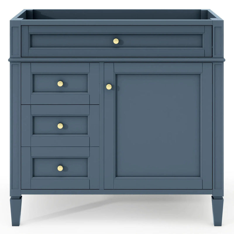 Bathroom Vanity With 2 Drawers And Tip-Out Drawer, Storage Cabinet by HouseOfZazla