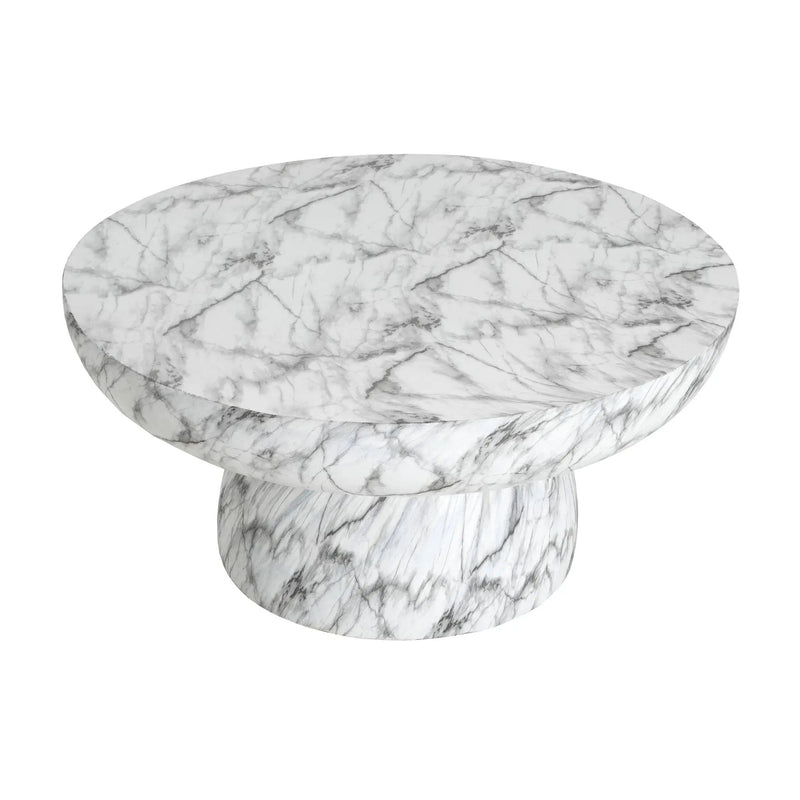 MGO Faux Marble Coffee Table for Indoor and Outdoor Use by HouseOfZazla