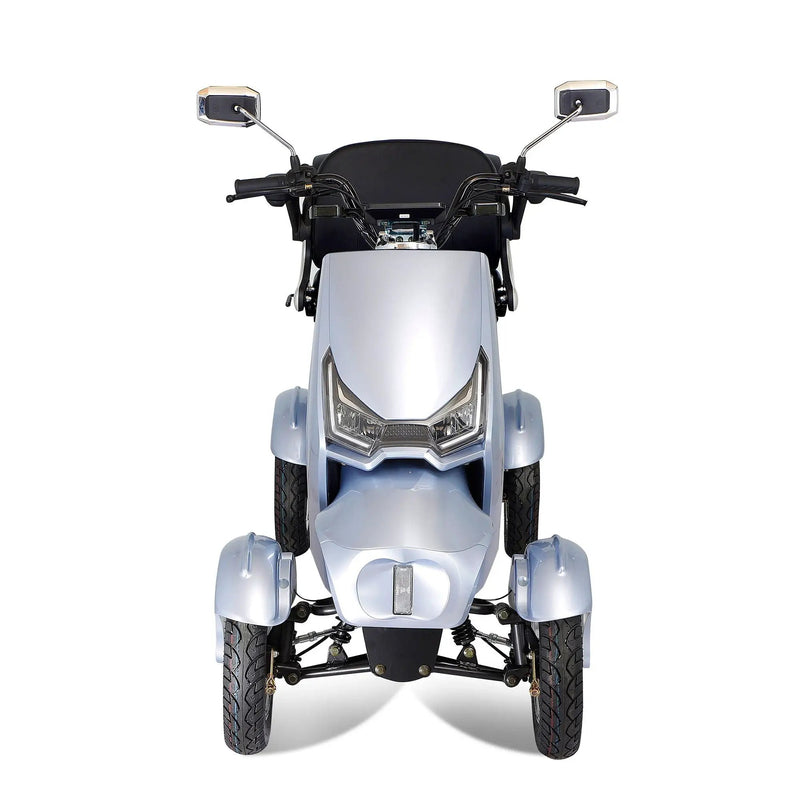 Electric Mobility Scooter With Big Size, High Power - Silver by HouseOfZazla
