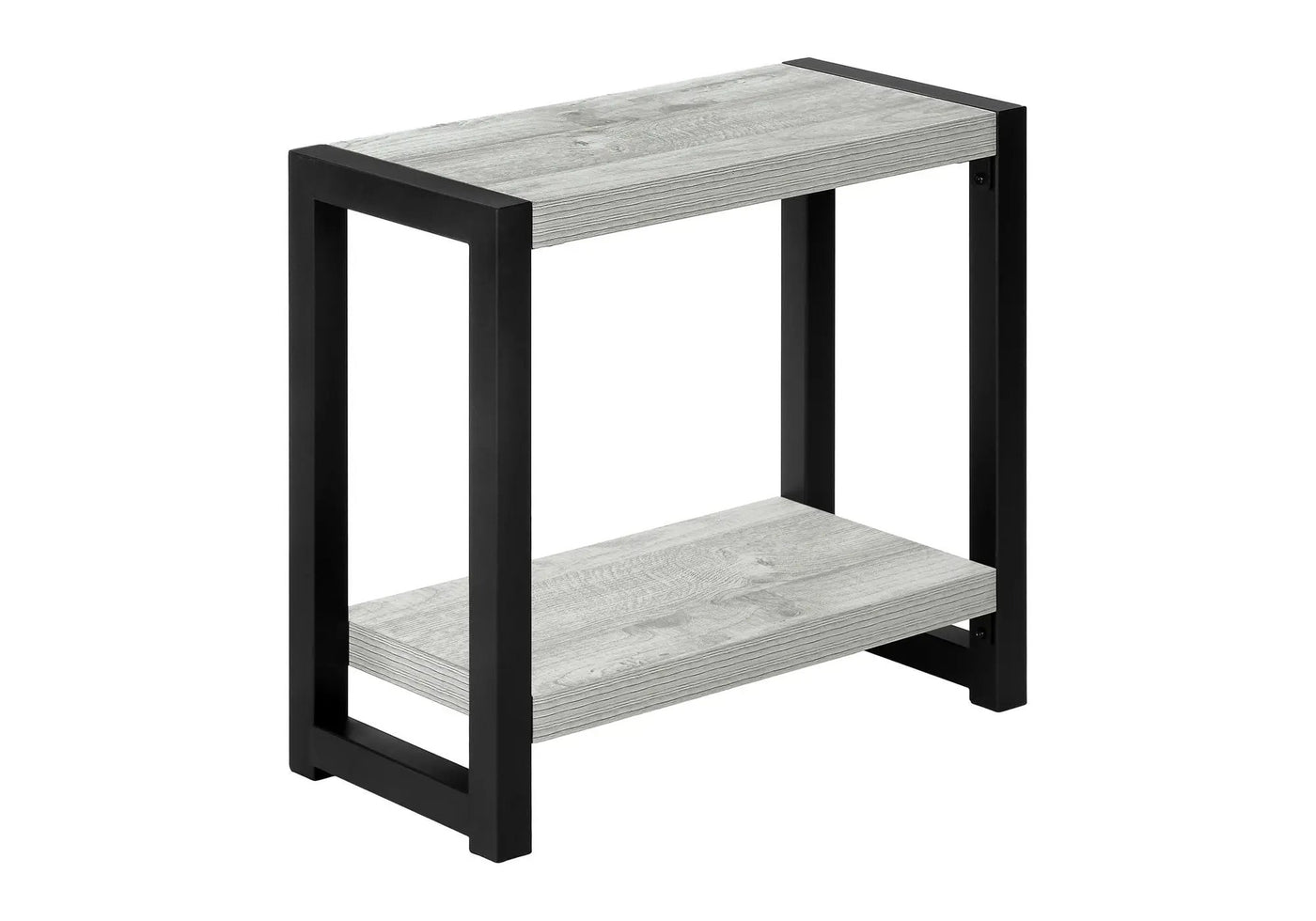 Accent Side Table Narrow Small 2-Tier Contemporary Modern by HouseOfZazla