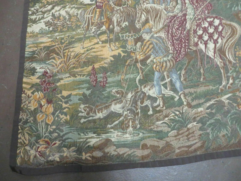 4' X 5' Vintage Tapestry Belgium Hand Loomed Victorian Nice 90f by Jewel Rugs