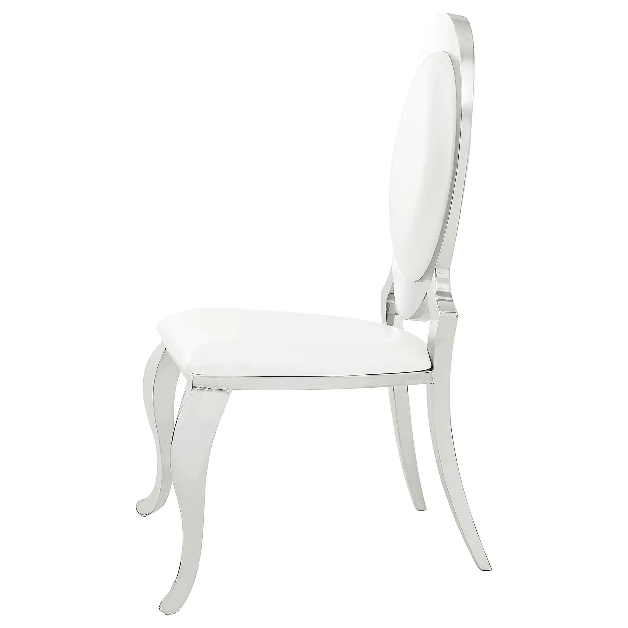 Chester - Upholstered Dining Side Chair (Set of 2) - Creamy White by HouseOfZazla