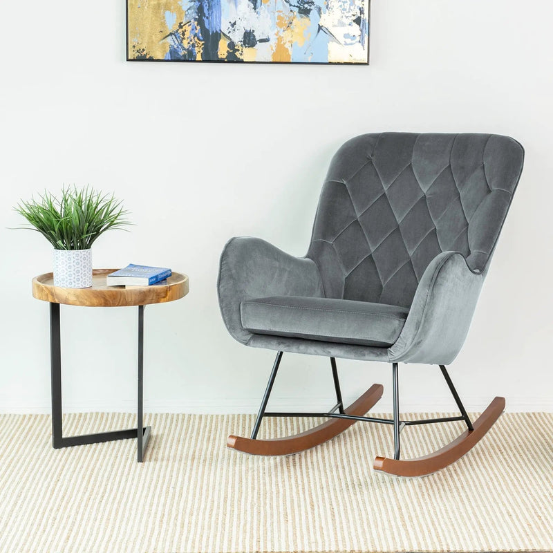 Hannah - Rocking Chair - Gray by HouseOfZazla