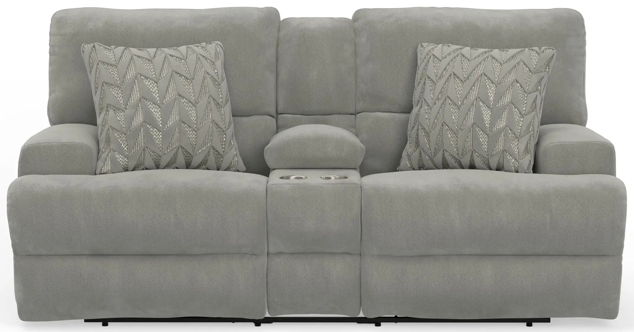 Renaldo - Power Console Loveseat With Zero Gravity Recline - Stone by Unique Piece Furniture