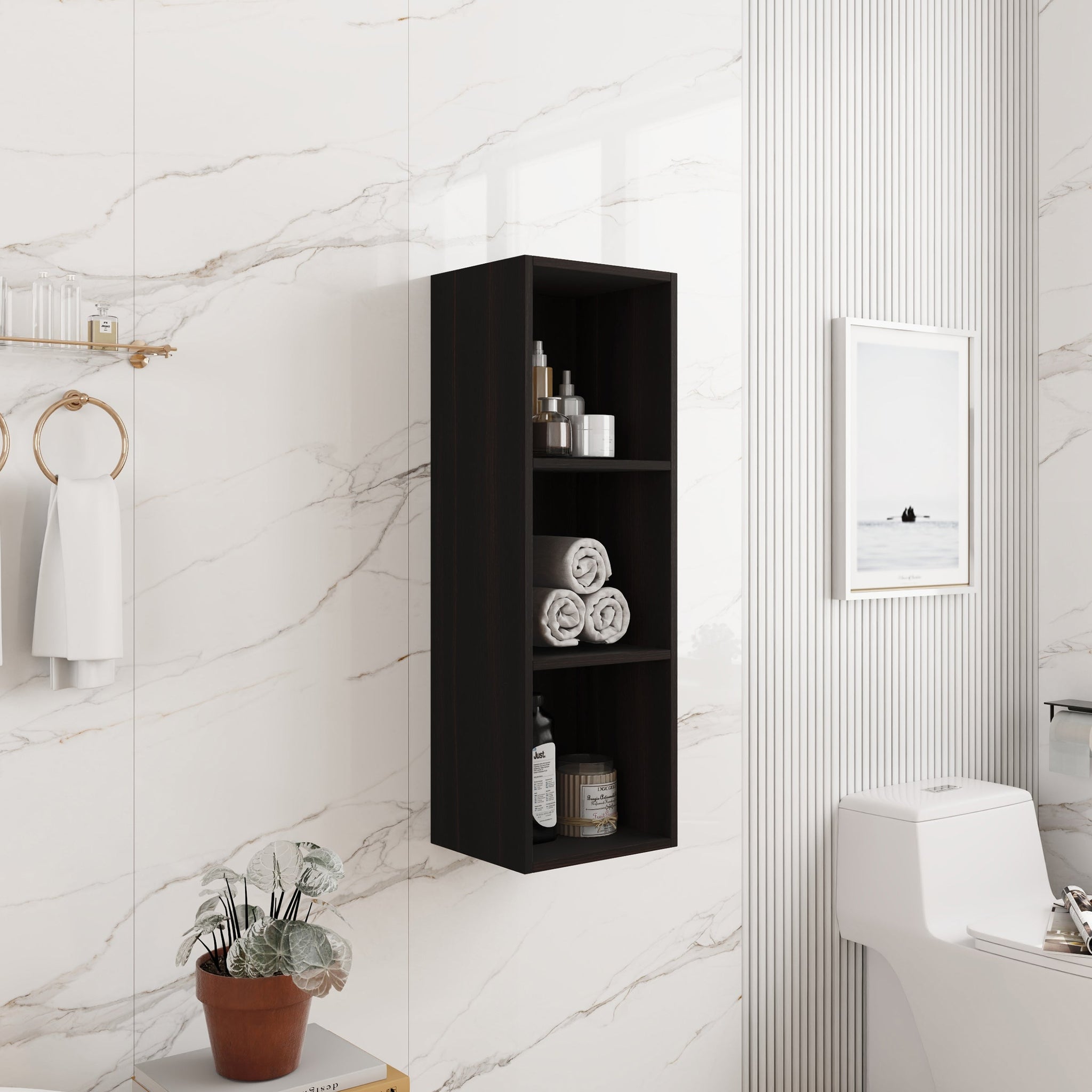 12 Inch Small Wall Mounted Storage Shelves by HouseOfZazla