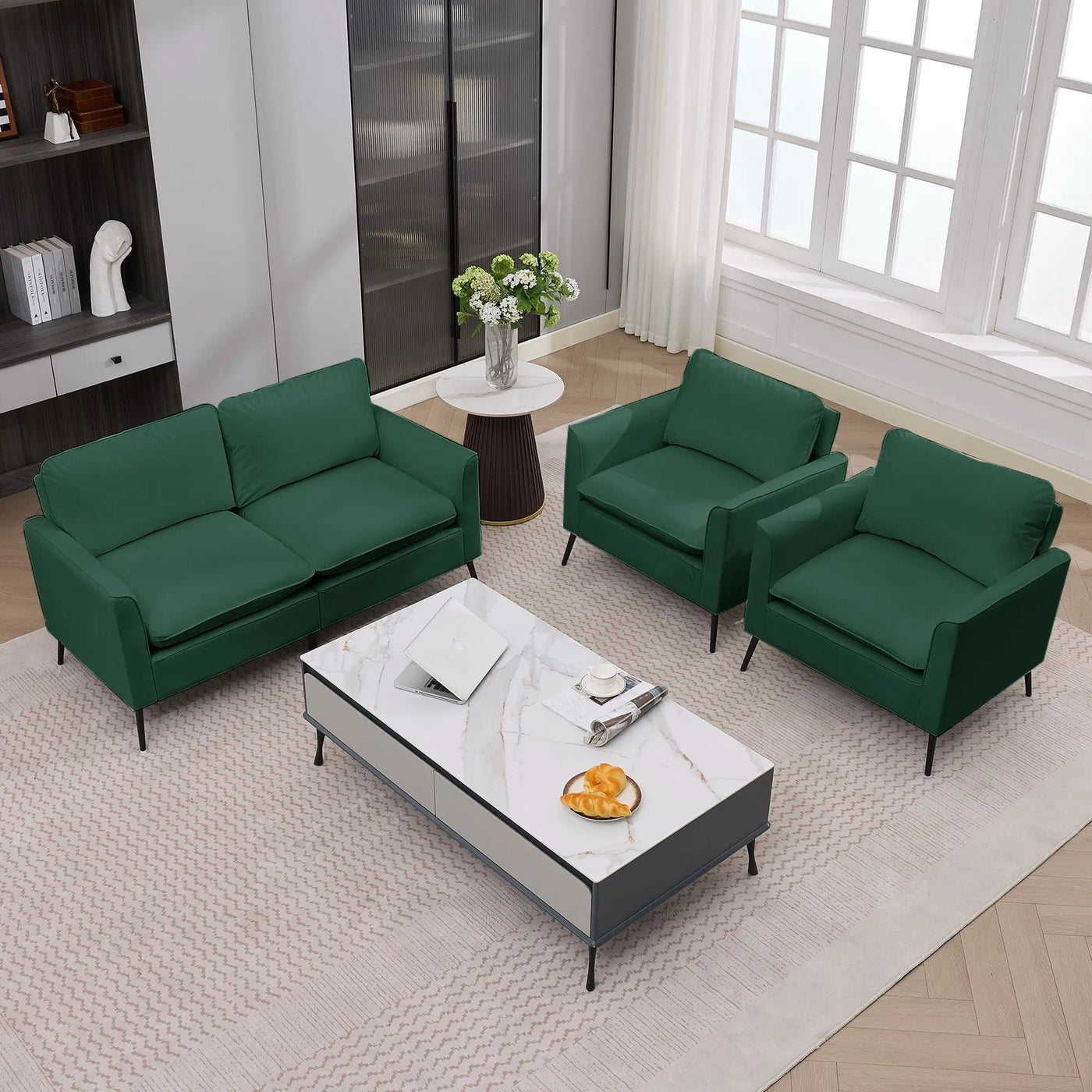 Upholstered Loveseat, For Living Room by HouseOfZazla
