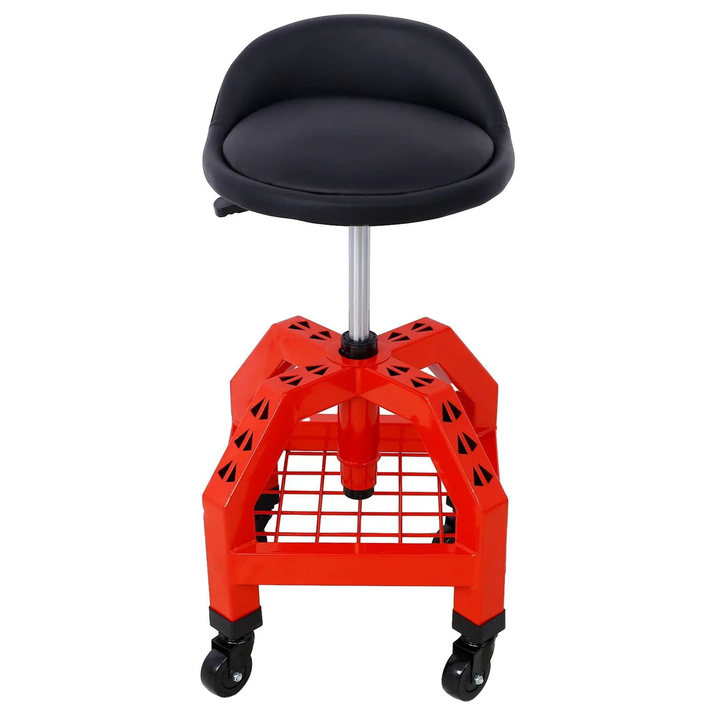 Pneumatic 360 Degree Swivel Stool, Mechanics Rolling Creeper Seat, Heavy Duty Rolling Mechanics Stool, Shop Stool With Casters by HouseOfZazla