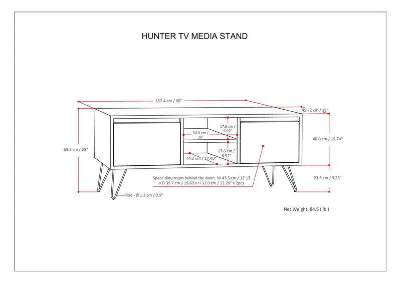 Hunter - Handcrafted TV Media Stand by HouseOfZazla