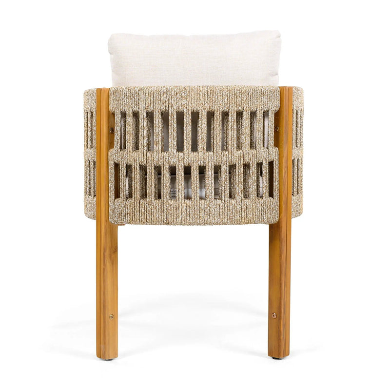 Outdoor Dining Chairs With Mix Rope Handles (Set of 2) by HouseOfZazla