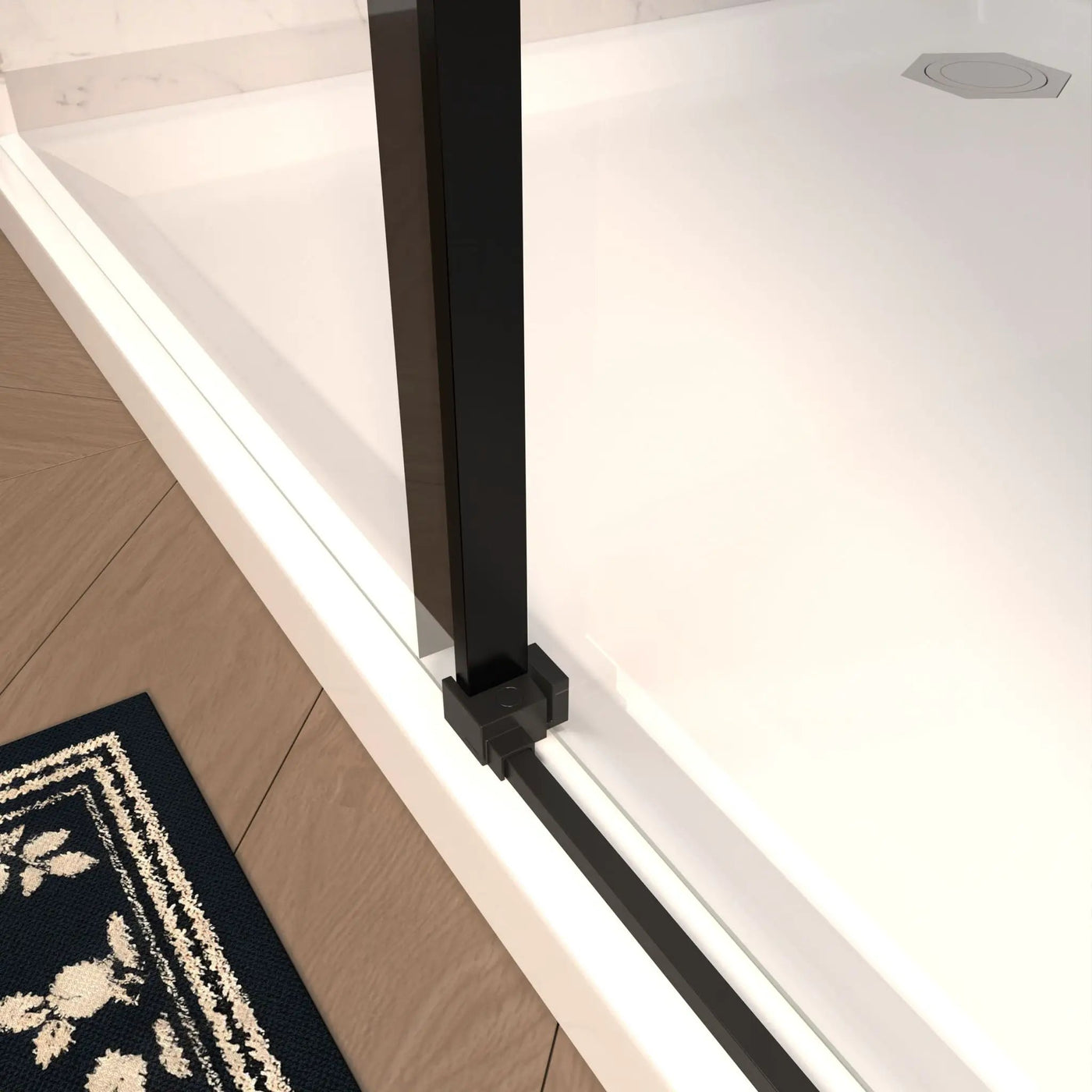 Frameless Single Sliding Shower Door by HouseOfZazla