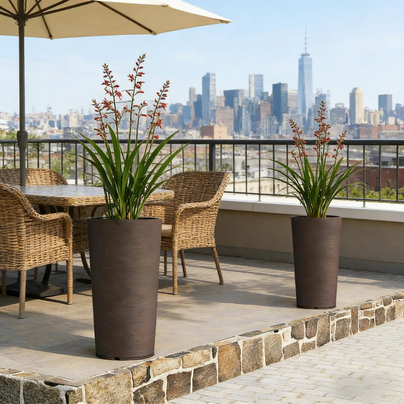 Tall Stackable Planters Set of 2 by HouseOfZazla