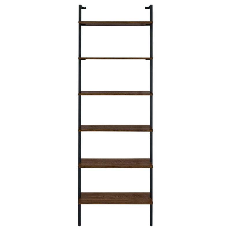 Owens 96-inch 6-shelf Wall Bookshelf Walnut by Unique Piece Furniture