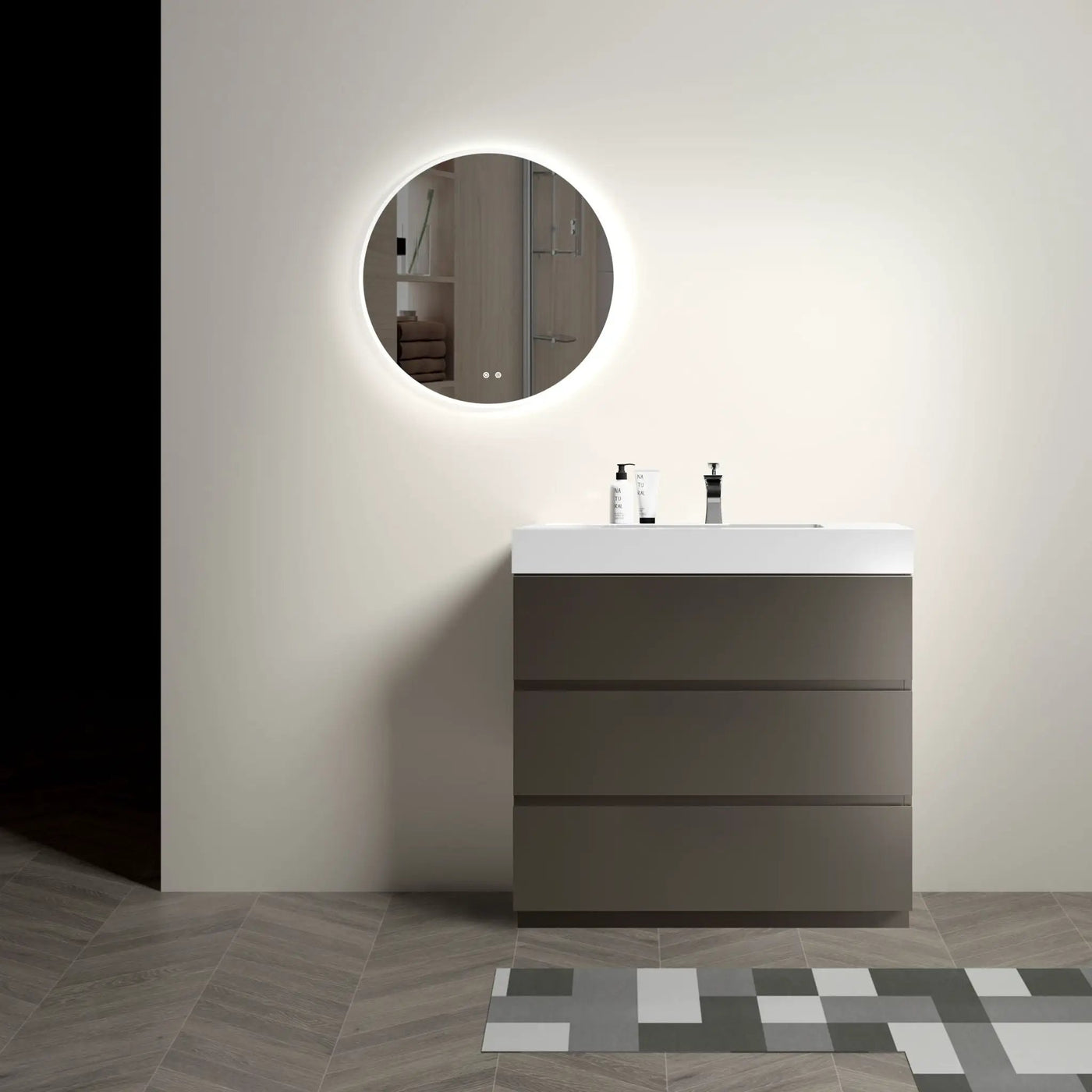Alice - Bathroom Vanity With Sink, Large Storage Freestanding by Unique Piece Furniture