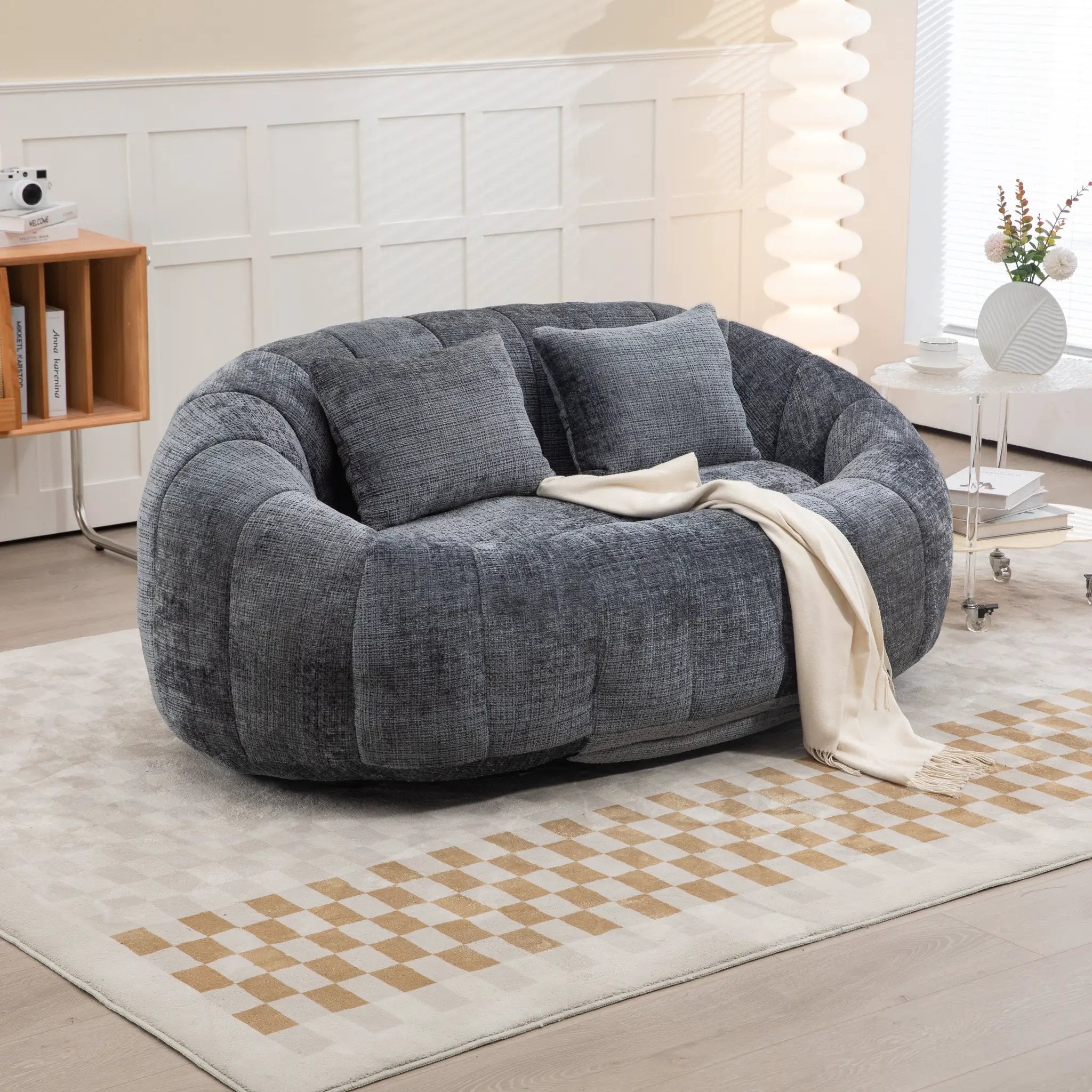 Bean Bag Lazy Sofa Durable Comfort Lounger by BLAKHOM