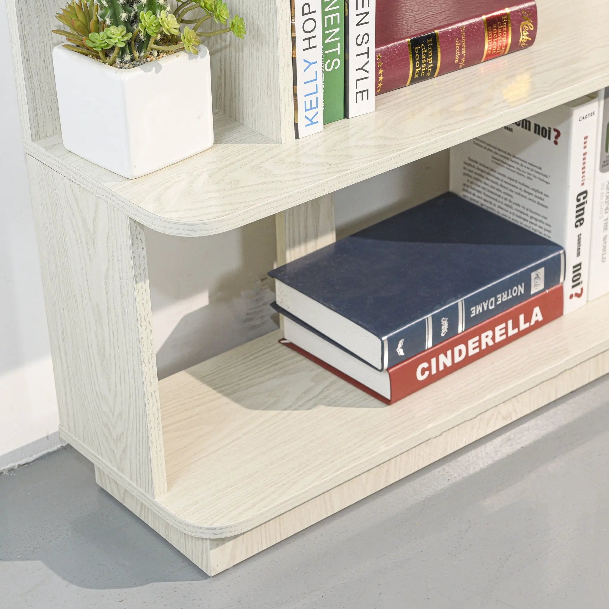 Modern 5 Tier Open Storage Bookcase by HouseOfZazla