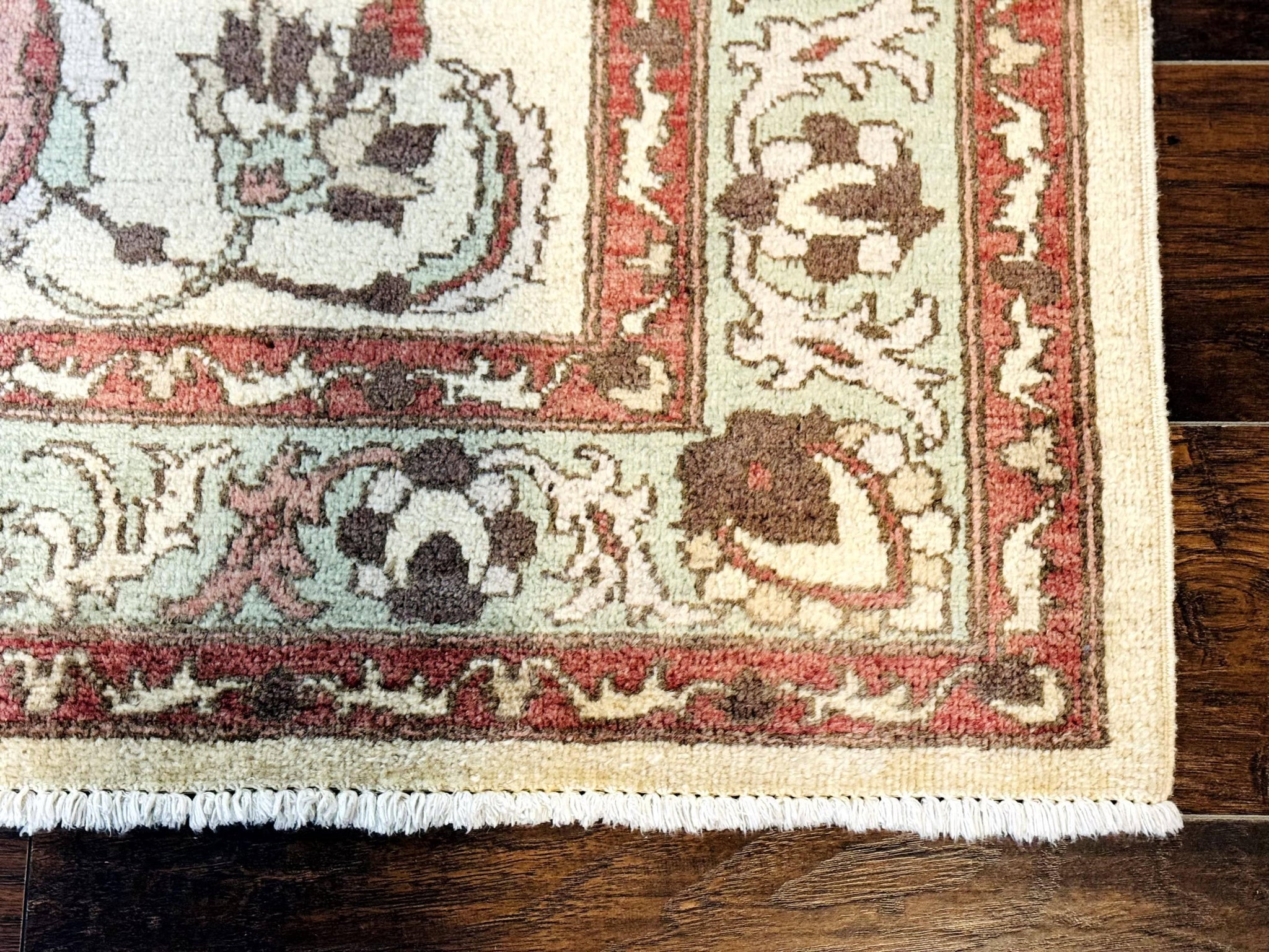 Indo Mahal Rug 4 x 5.6, Indian Handmade Wool Area Rug by Jewel Rugs