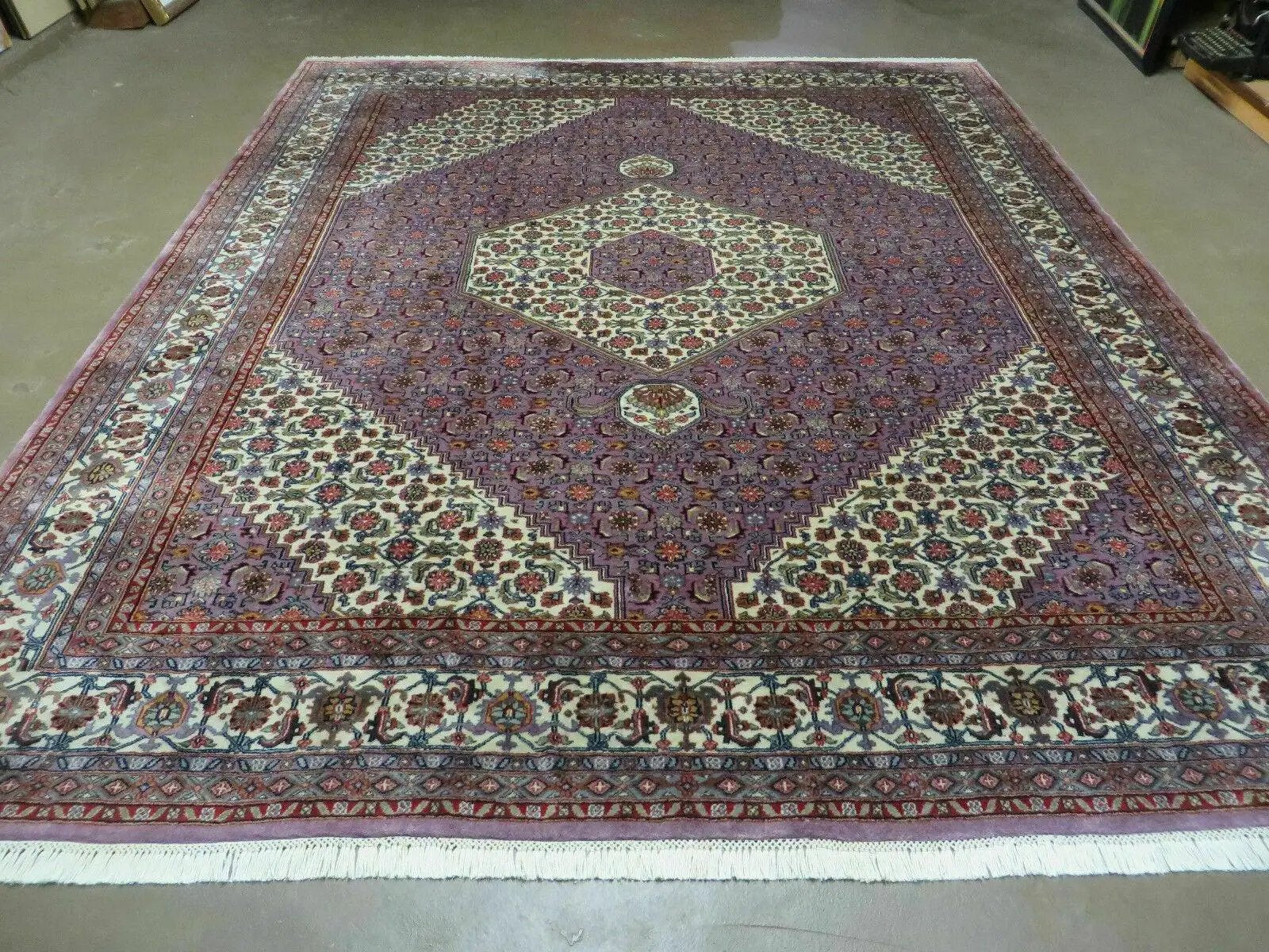 8' X 10' Vintage Fine Handmade India Wool Rug Hand Knotted Carpet Detailed Nice by Jewel Rugs