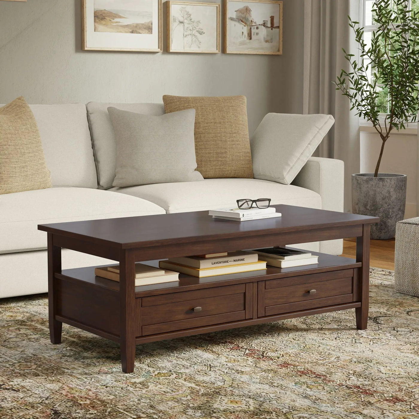 Warm Shaker - Coffee Table With Functional Storage by Unique Piece Furniture