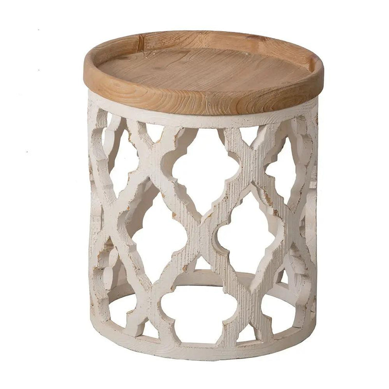 Stylish Rustic Round Wooden Table by Unique Piece Furniture