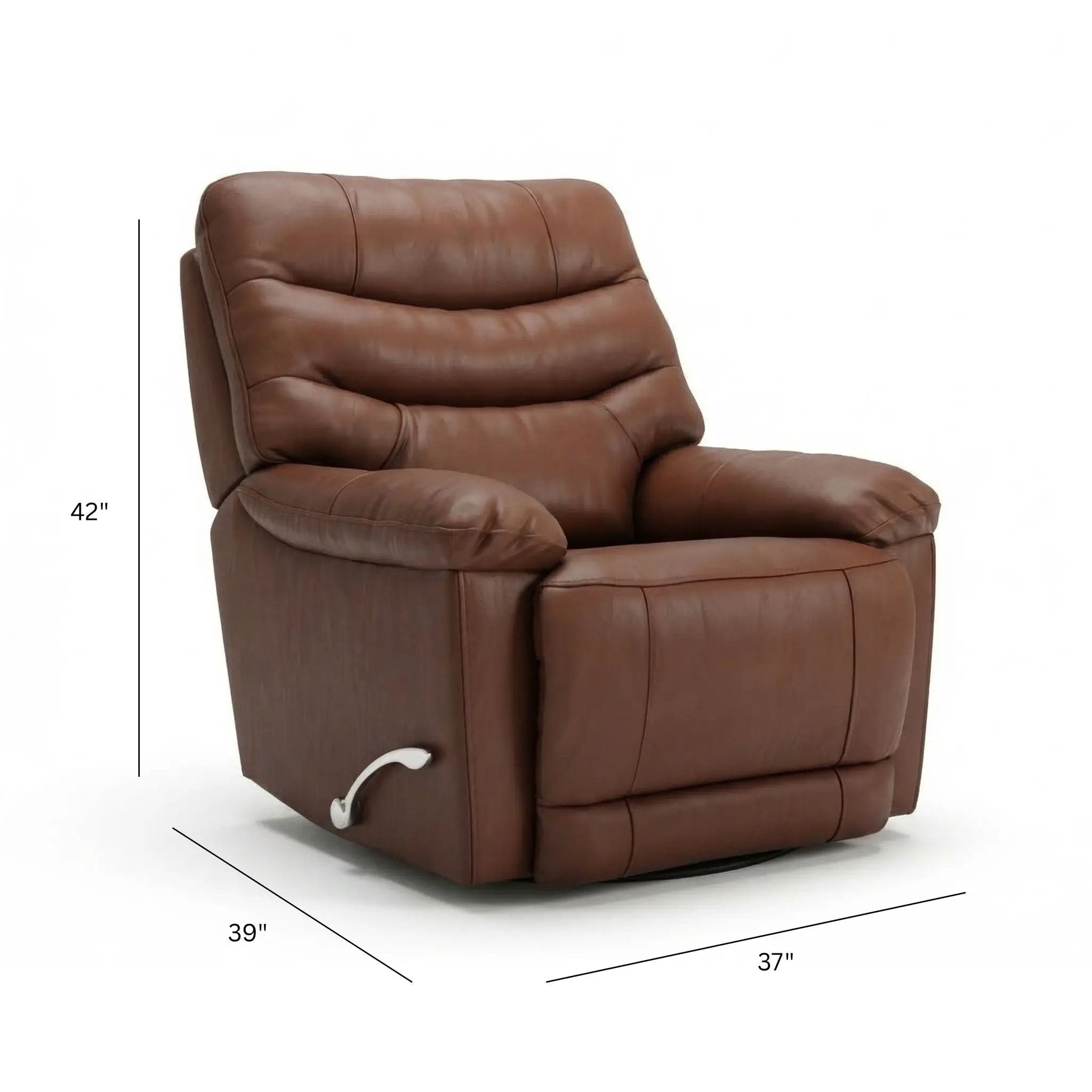 Oslo Antelope - Swivel Glider Recliner With Manual Footrest by Unique Piece Furniture