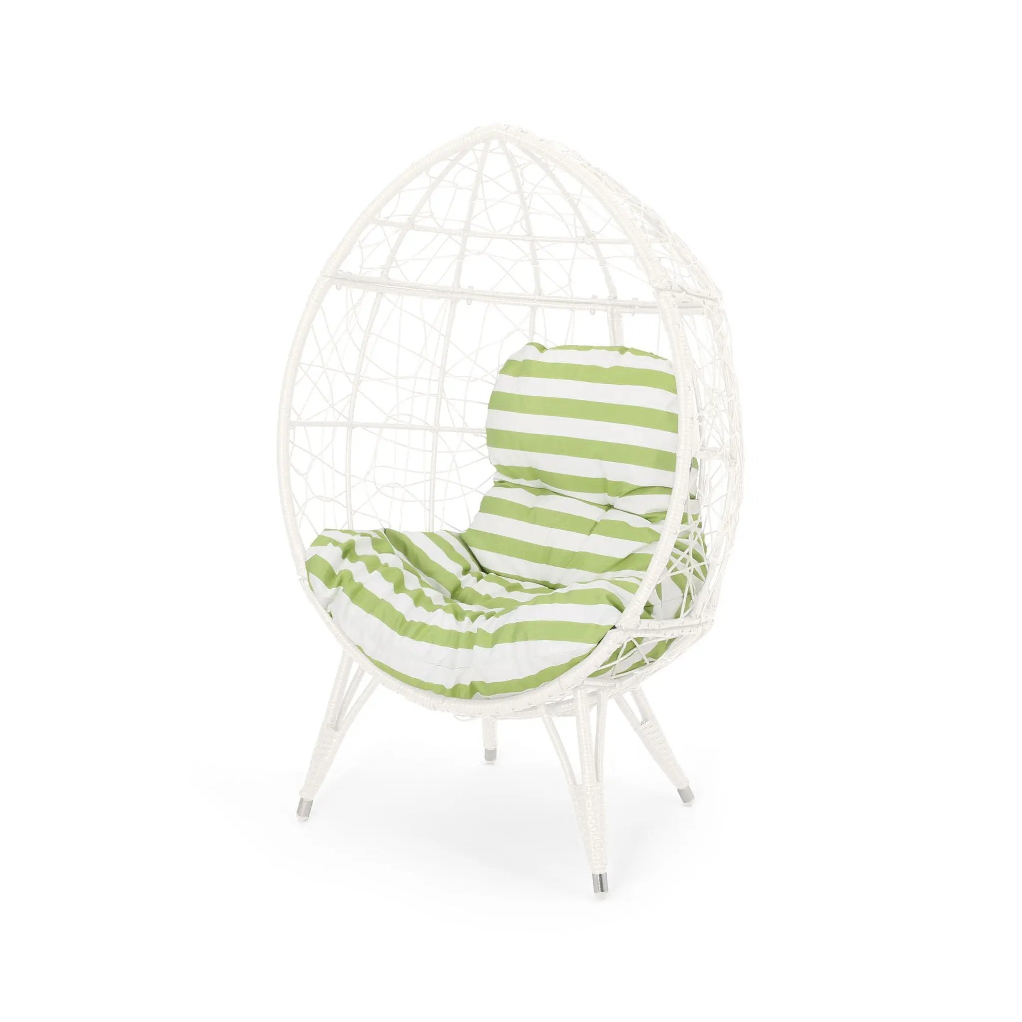 Cosmos - Round Hammered Iron Teardrop Chair by HouseOfZazla