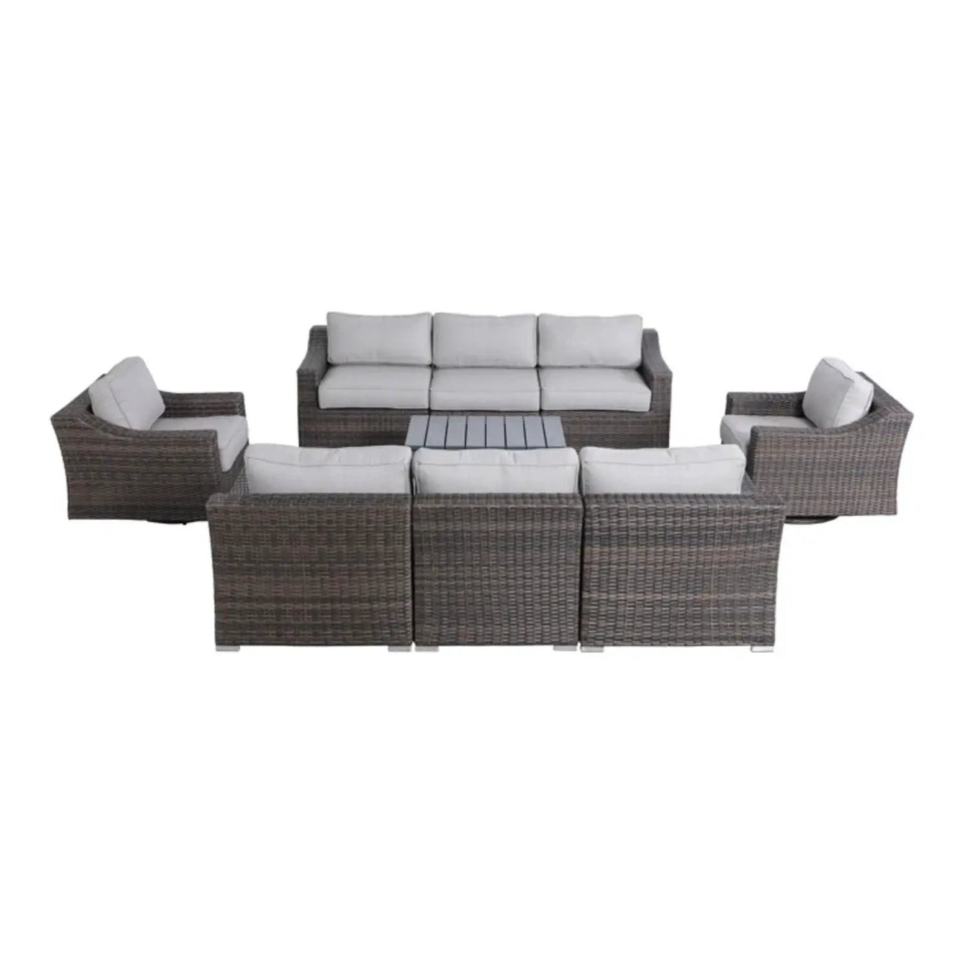 Stylish Sofa Seating Group With Cushions Perfect For Outdoor Gatherings by HouseOfZazla