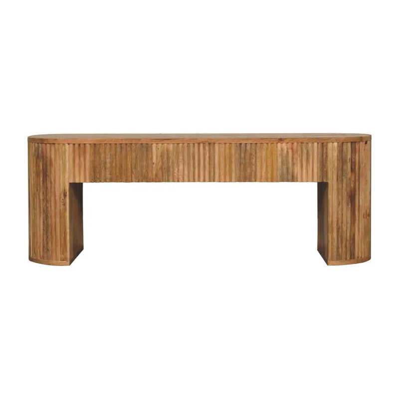 Soba - Straight Media Unit - Oak by Unique Piece Furniture