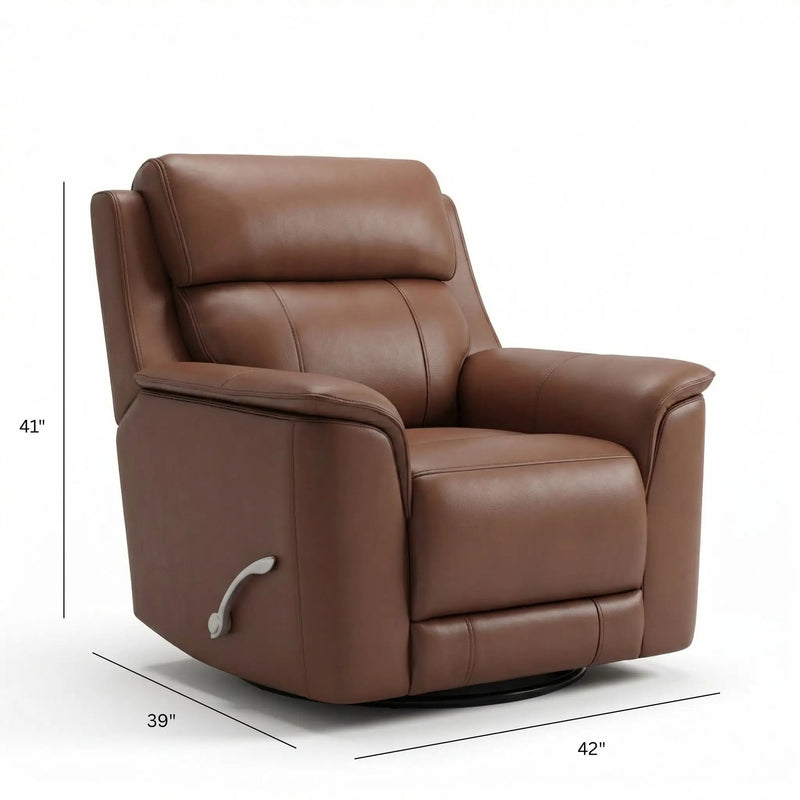 Oslo - Manual Swivel Glider Recliner by Unique Piece Furniture