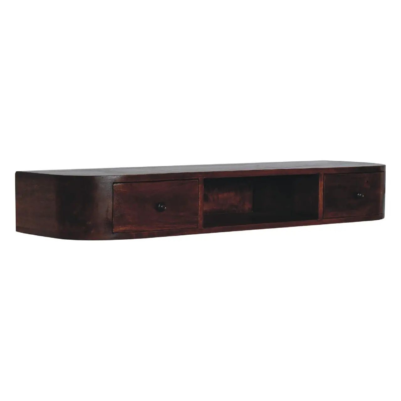 Lunar - 2 Drawer Floating Console - Chestnut by Unique Piece Furniture