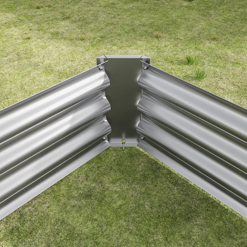 Raised Garden Bed Kit - Metal 7.6x3.7x0.98 ft by HouseOfZazla