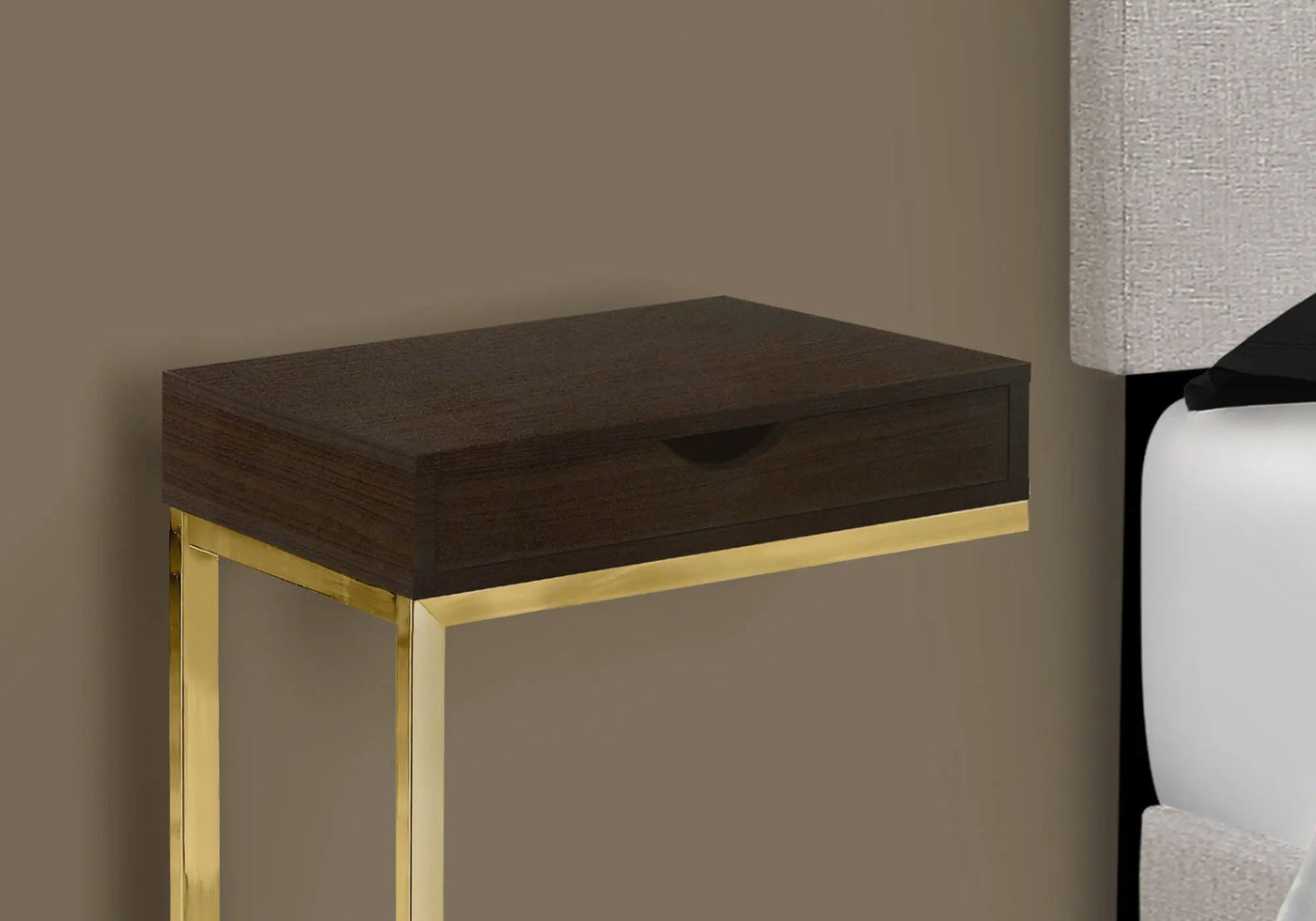 Accent Table, C - Shaped Contemporary & Modern Elegant Design by Unique Piece Furniture