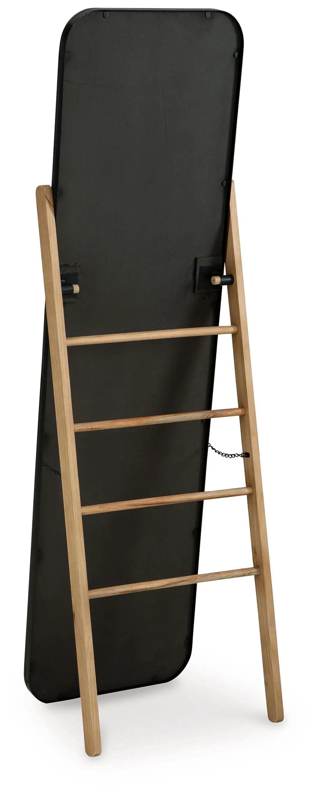 Bronick - Floor Mirror - Black / Brown by Unique Piece Furniture