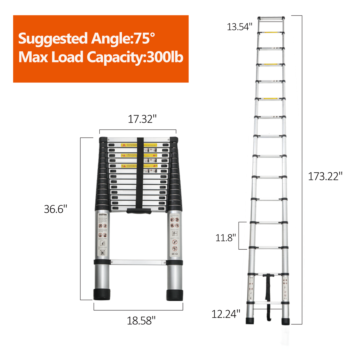 Telescoping Ladder 14.5FT by HouseOfZazla