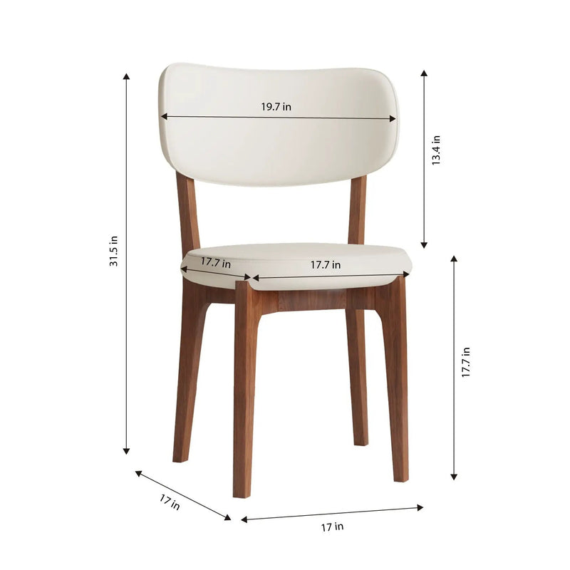 Modern Dining Chairs, Comfortable For Dining Room (Set of 2) - Orange by HouseOfZazla