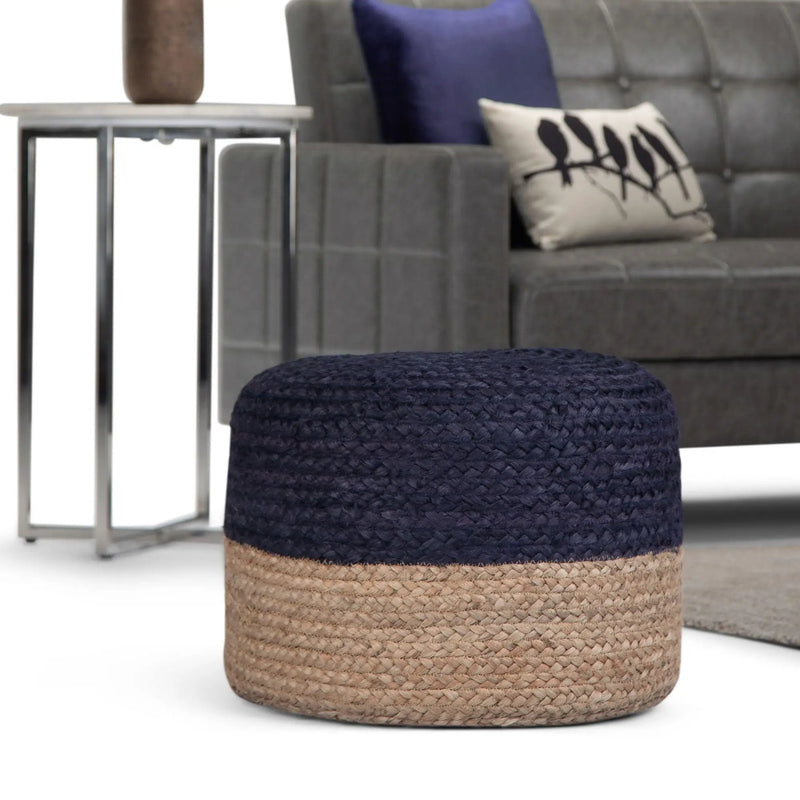 Lydia - Handcrafted Round Pouf by Unique Piece Furniture