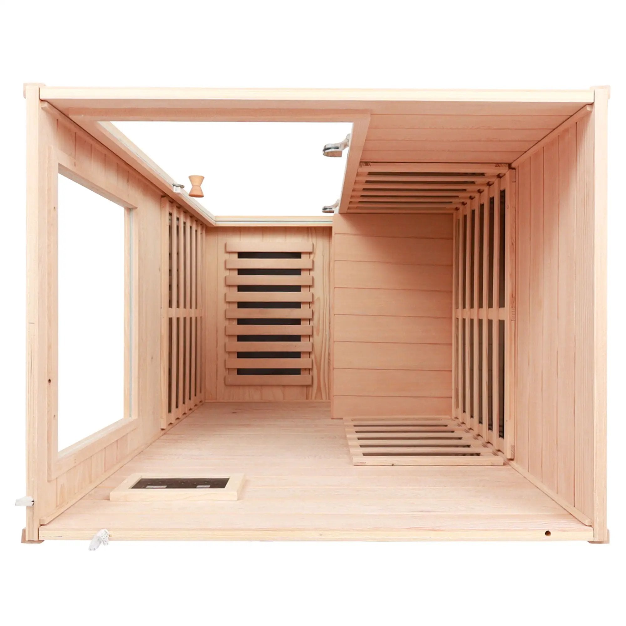 Hemlock Mini 1 Person Far Infrared Door Indoor Sauna Room by HouseOfZazla