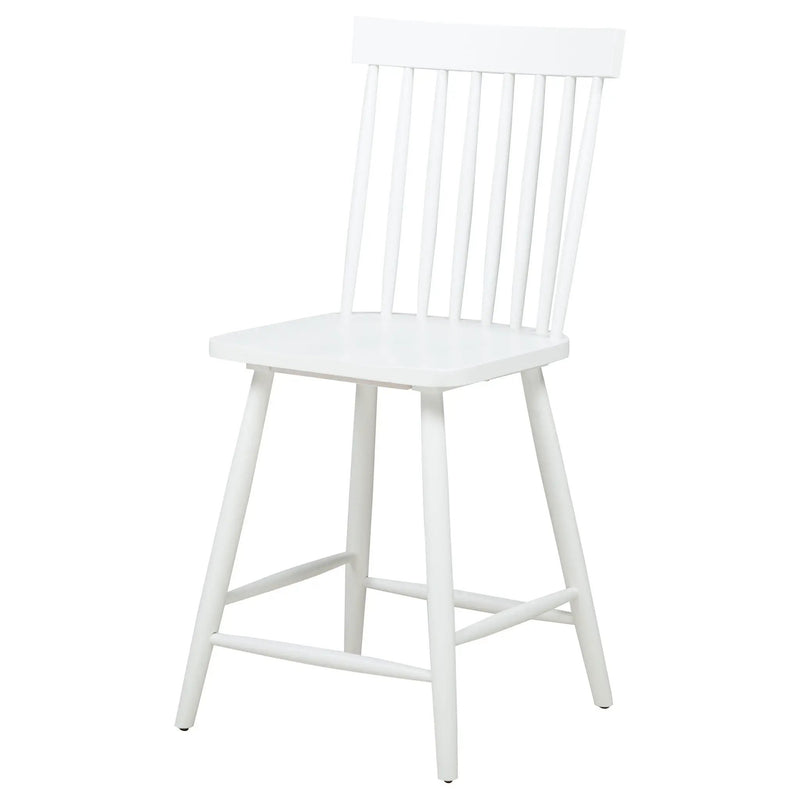 Andrews Windsor Counter Height Dining Side Chair White (Set of 2) by Unique Piece Furniture