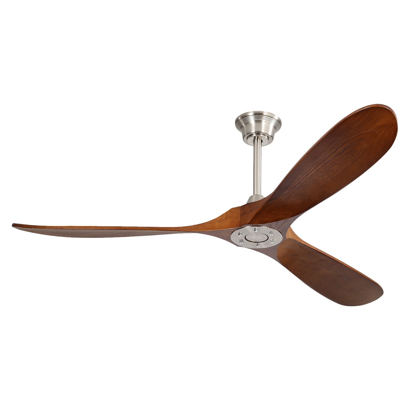 60 Inch Indoor Modern Ceiling Fan With 3 Solid Wood Blades by HouseOfZazla