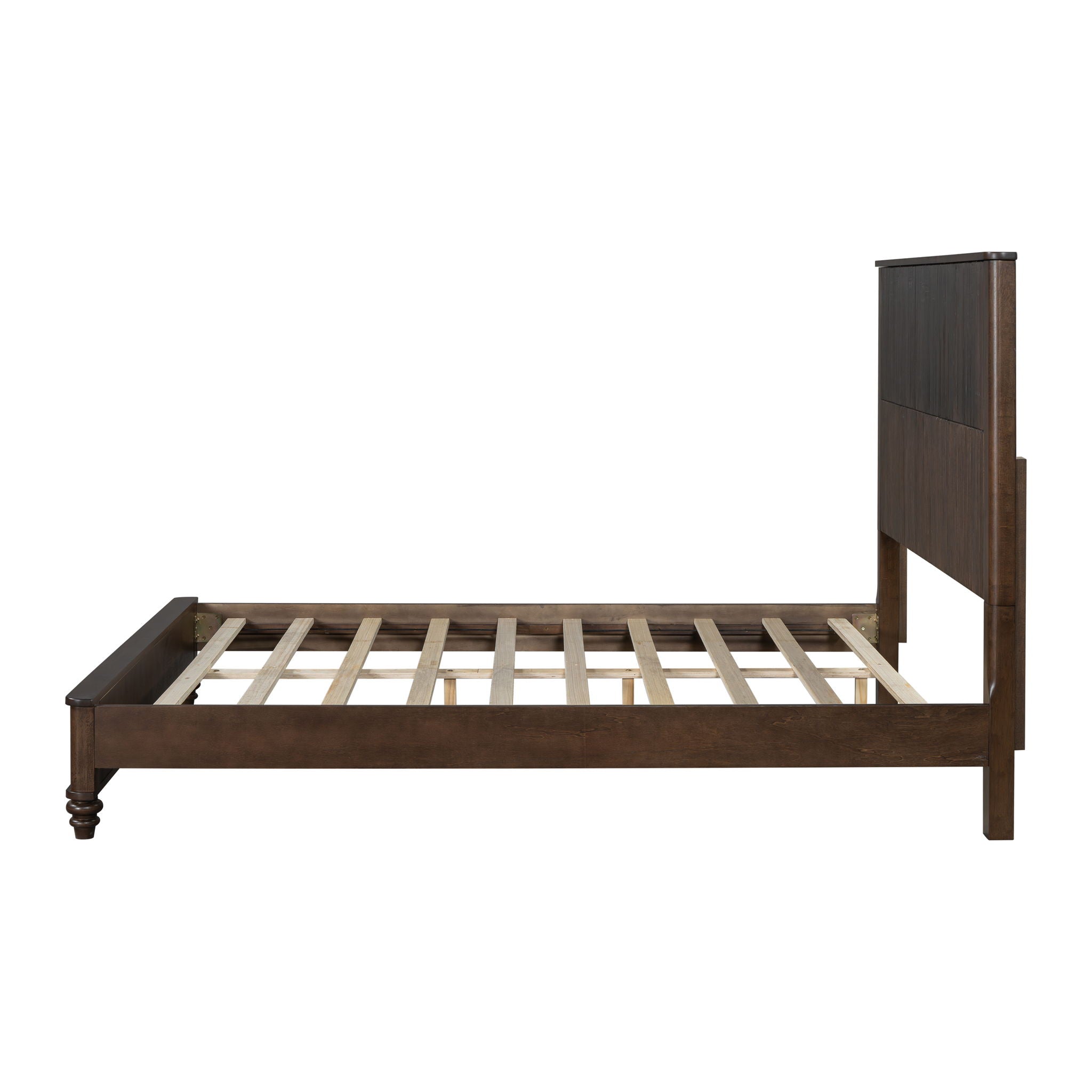 Platform Bed Frame & Tall Headboard by HouseOfZazla