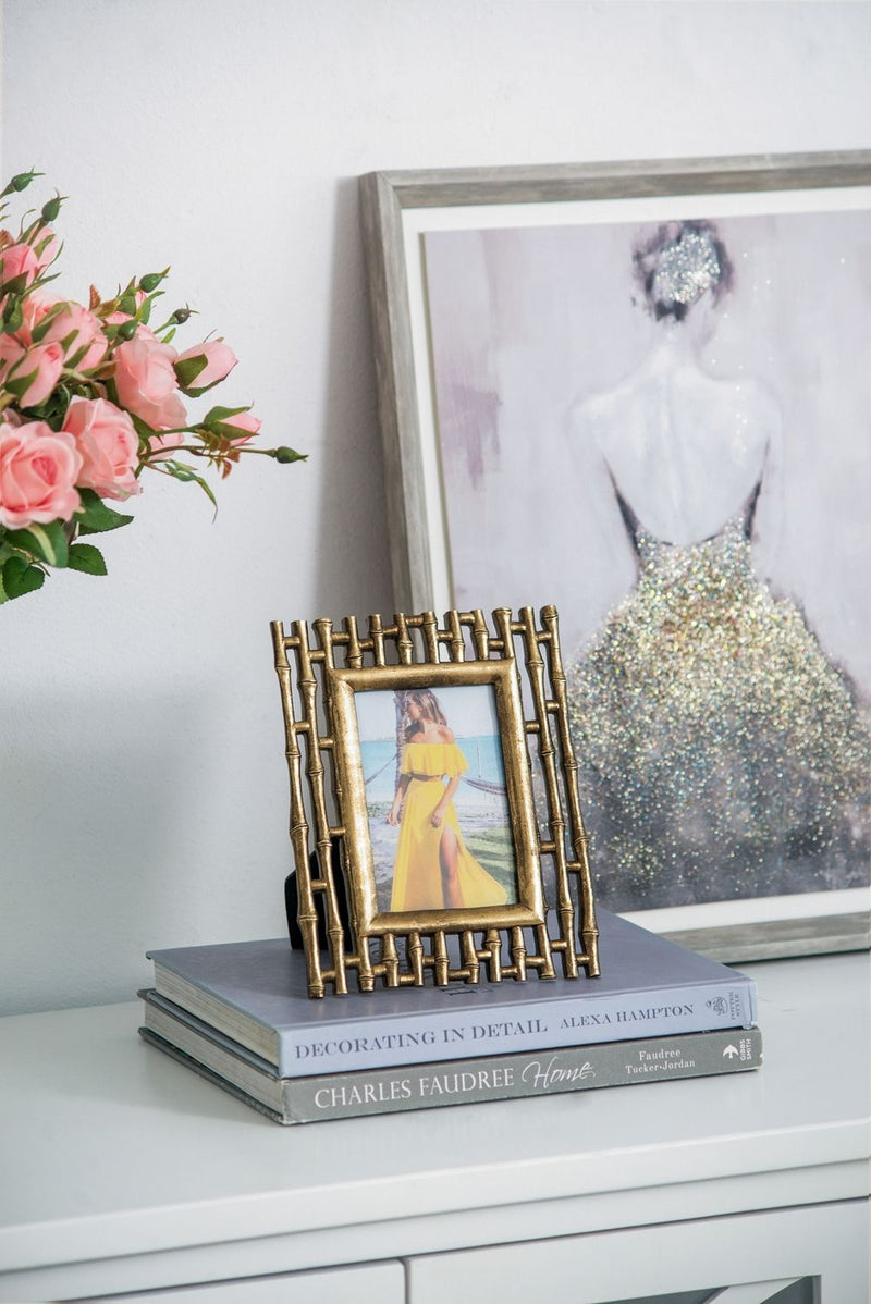 Photo Resin Frame, Opening (Set of 2) - Gold by HouseOfZazla