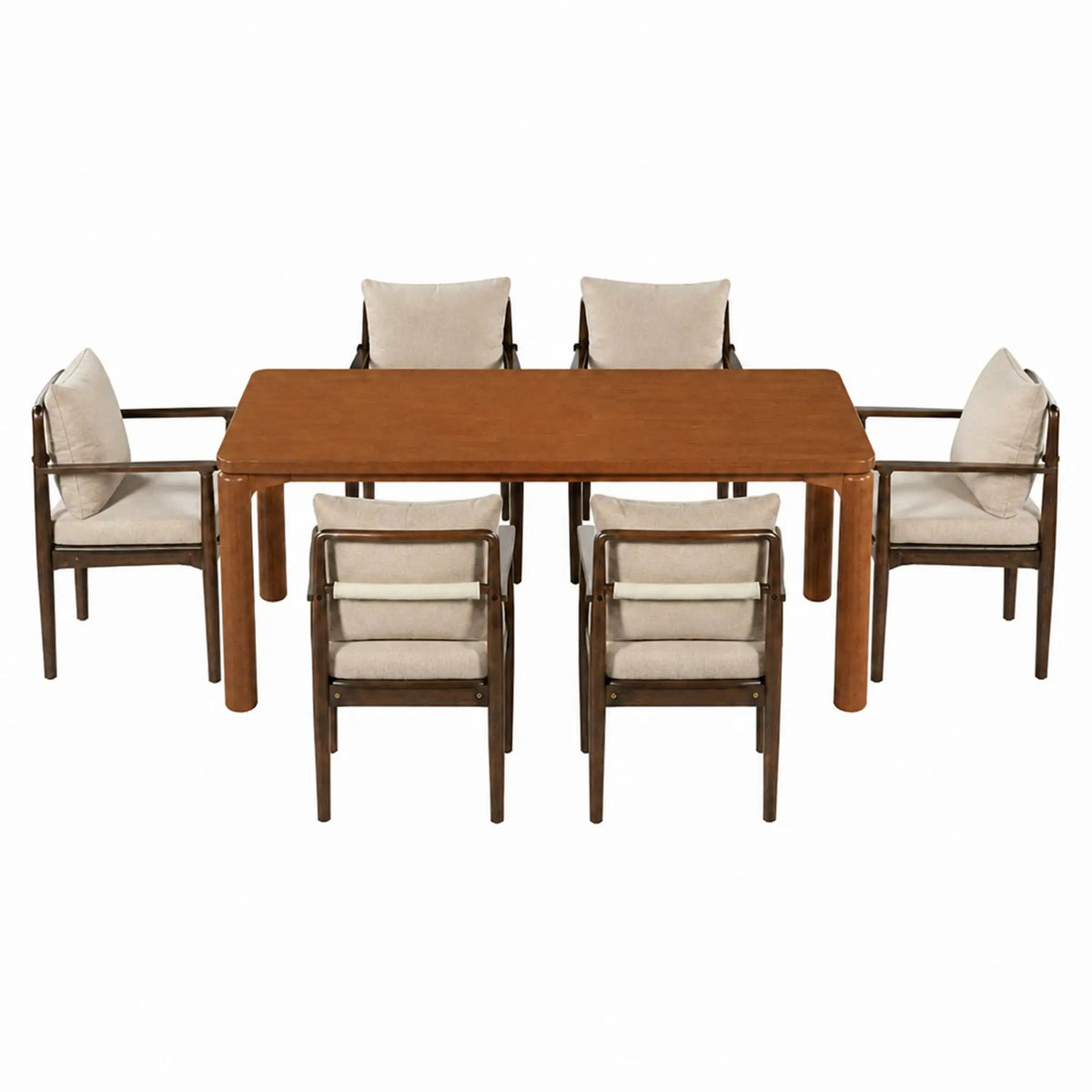 7-Piece Mid-Century Dining Set by HouseOfZazla