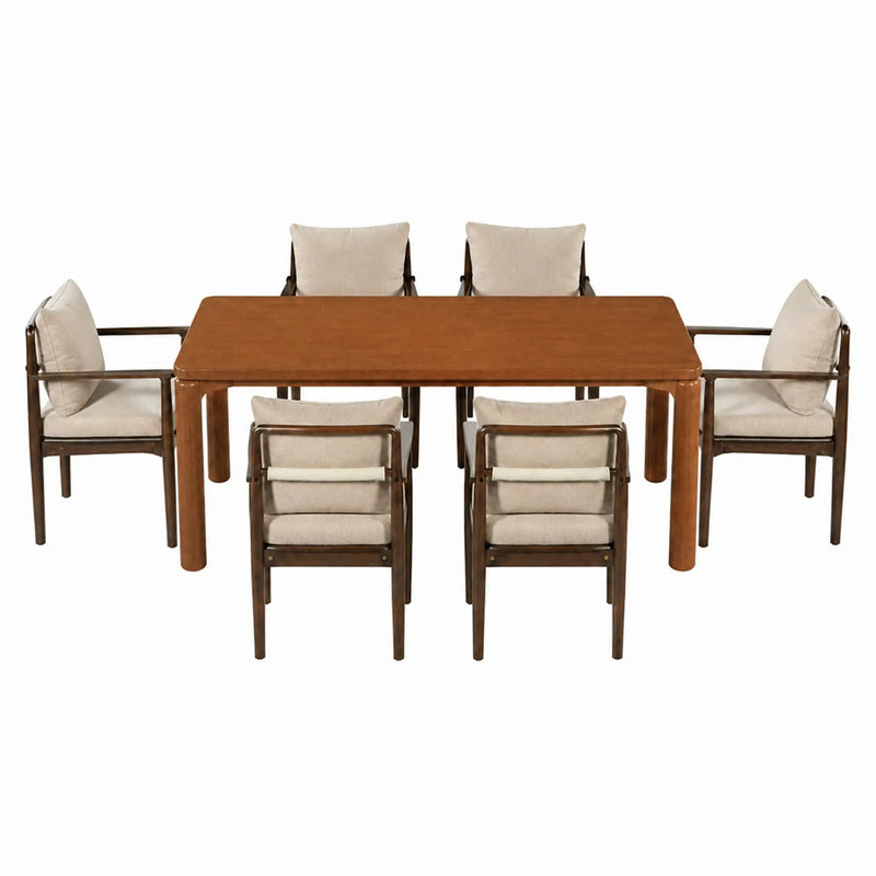 7-Piece Mid-Century Dining Set by HouseOfZazla